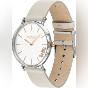 Coach Perry Leather Strap Watch
